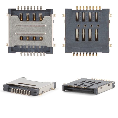 Конектор SIM карти для Lenovo S660; мобільних телефонів; планшетів, на дві SIM карти, тип 1