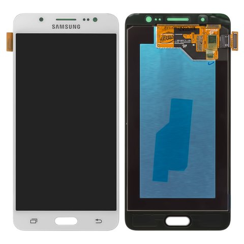 Дисплей для Samsung J510 Galaxy J5 2016 , білий, без рамки, Original, сервісне опаковання, #GH97 19466C