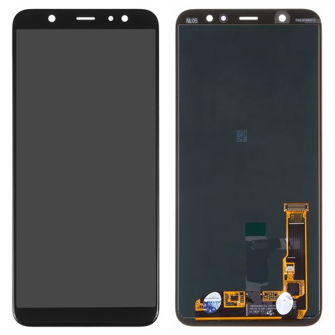 Дисплей для Samsung A605 Dual Galaxy A6+ 2018 , чорний, без рамки, Original PRC , original glass