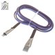 USB кабель Hoco U48, USB тип-A, Lightning, 120 см, 2,4 А, синій