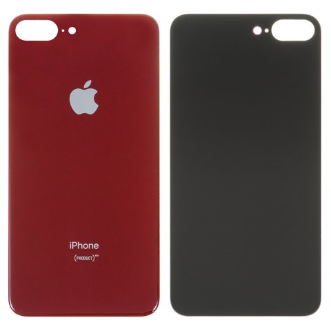 Задня панель корпуса для iPhone 8 Plus, червона, не потрібно знімати скло камери, big hole