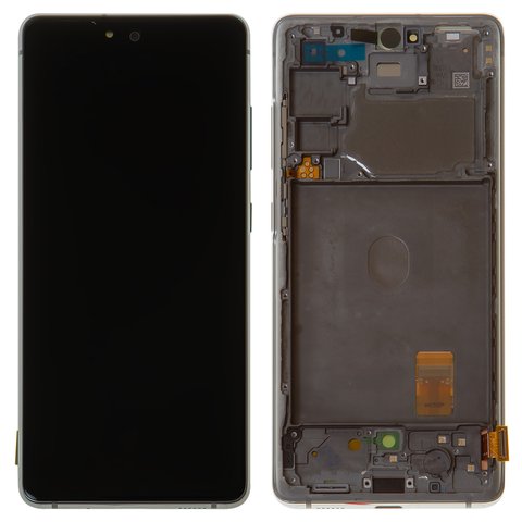 Дисплей для Samsung G780 Galaxy S20 FE, білий, з рамкою, Original, сервісне опаковання, original glass, #GH82 24220B GH82 24219B