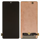 Дисплей для Samsung A715 Galaxy A71, чорний, без рамки, Оригінал (переклеєне скло)