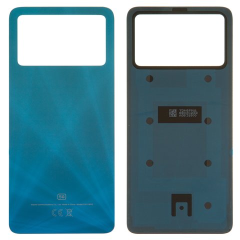 Задня панель корпуса для Xiaomi Poco X4 Pro 5G, синя, laser blue