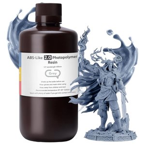 Фотополимерная смола для 3D принтера ELEGOO ABS образная 2.0, Grey, 1 кг