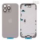 Корпус для iPhone 16 Pro Max, сірий, з тримачем SIM-карти, з боковими кнопками, Original (PRC), EU Version, natural titanium