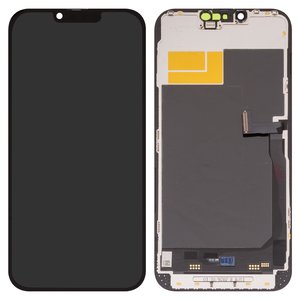 Дисплей Wextom для iPhone 13 Pro Max, чорний, з рамкою, High Copy, без помилки, OLED  soft, Diagnosable, 120Hz