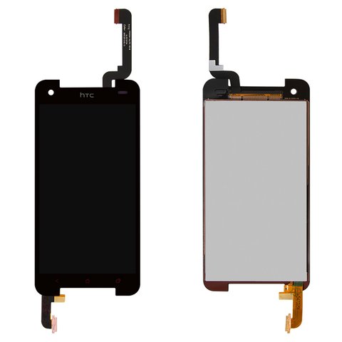 LCD compatible with HTC 901e Butterfly S, 901s Butterfly S, black, without frame 