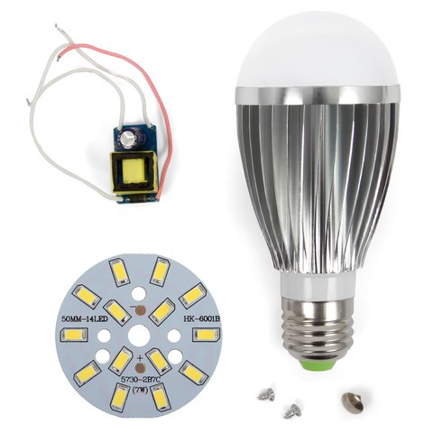 Juego de piezas para armar lámpara LED regulable SQ Q03 5730 7 W luz blanca fría, E27 