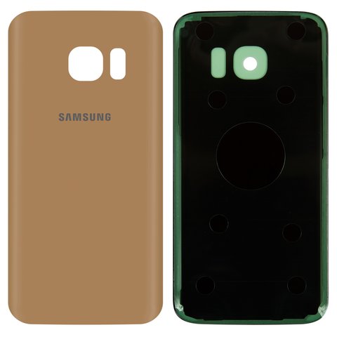 Panel trasero de carcasa puede usarse con Samsung G930F Galaxy S7, dorada, Original PRC 