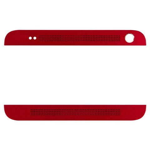 Top + Bottom Housing Panel compatible with HTC One Max 803n, red 