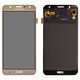 LCD compatible with Samsung J701 Galaxy J7 Neo, (golden, with light adjustable, Best copy, without frame, Copy, (TFT))