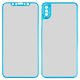 Tempered Glass Screen Protector All Spares compatible with Apple iPhone X, (5D Full Glue, front and back, blue, the layer of glue is applied to the entire surface of the glass, type 2)