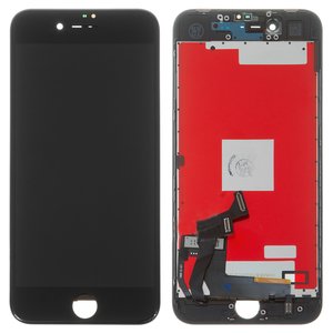 Pantalla LCD puede usarse con iPhone 8, iPhone SE 2020, negro, con marco, AAA, con plásticos de cámara y sensor de acercamiento, tianma