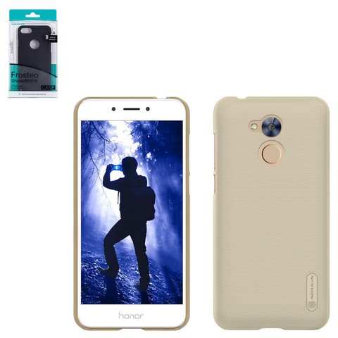 Case Nillkin Super Frosted Shield compatible with Huawei Honor 6A, golden, matt, plastic  #6902048142374