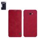 Case Nillkin Qin leather case compatible with Samsung J410 Galaxy J4 Core, (red, flip, PU leather, plastic) #6902048169784