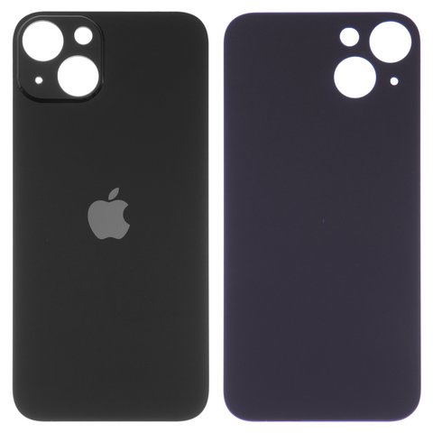 Panel trasero de carcasa puede usarse con iPhone 13, negra, es necesario desmontar la cámara, small hole