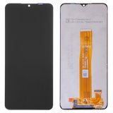 Дисплей для Samsung A125F Galaxy A12, черный, без рамки, Оригинал (переклеено стекло), A125F_REV0.1 FPC6509-1