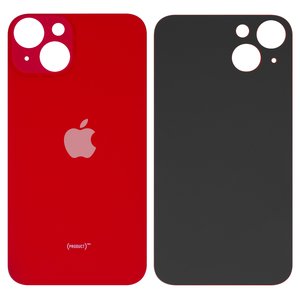 Housing Back Cover compatible with iPhone 13, red, no need to remove the camera glass, AAA, big hole 
