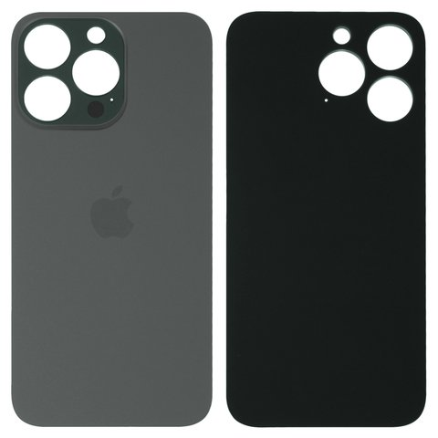 Housing Back Cover compatible with iPhone 13 Pro, gray, no need to remove the camera glass, Graphite, big hole 