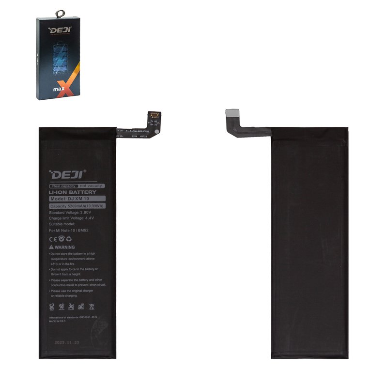 36752 - BATTERIE BM52 POUR XIAOMI MI NOTE 10 LITE / 10 / 10 PRO DEJI - DEJI