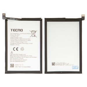 Battery BL 68AT compatible with Tecno Pova 2, Pova 3, Li Polymer, 3.87 V, 7000 mAh, Original PRC  
