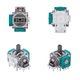 3D Joystick Mechanism compatible with Sony PlayStation 5, (3 pin, green, 2.3 KOhm, controller)