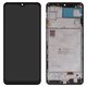 Pantalla LCD FLYCDI puede usarse con Samsung A225 Galaxy A22, negro, con marco, con borde ancho, (OLED)