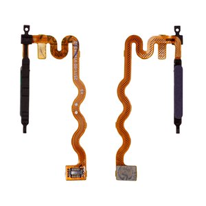 Flat Cable compatible with Motorola Moto E14, Moto G15, Moto G24, dark blue, with fingerprint scanner Touch ID  