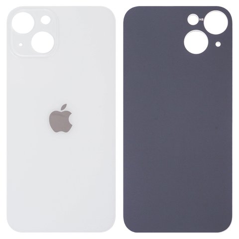 Housing Back Cover compatible with iPhone 13, white, no need to remove the camera glass, Original PRC , big hole 