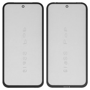 Стекло корпуса G+OCA PRO для Google Pixel 8a, с OCA пленкой, черное
