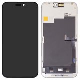 LCD JCID compatible with iPhone 15 Pro Max, (black, with frame, HC, without error, (OLED) soft, Diagnosable, 120Hz)