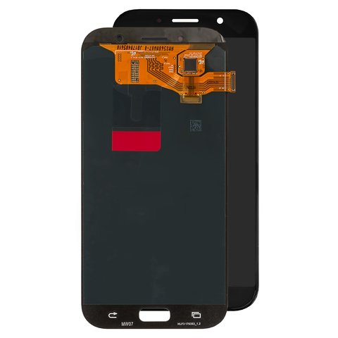 LCD compatible with Samsung A720 Galaxy A7 2017 , black, without frame, original change glass 