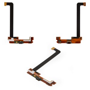 Flat Cable compatible with Xiaomi Mi 2A, microphone, charge connector, with components, charging board 