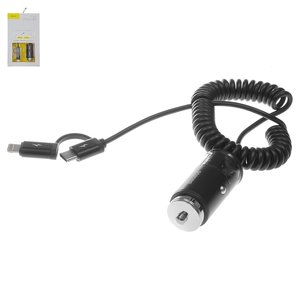 Car Charger Baseus F629 1 12 V Usb Output 5v 2 4a Black With Cable 12 W Ccall El01 Gsmserver