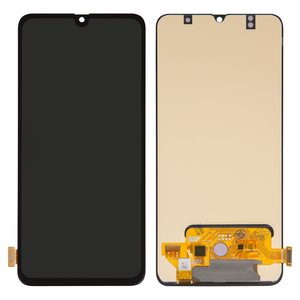 Дисплей для Samsung A705 Galaxy A70, черный, без рамки, High Copy, original LCD size, OLED 