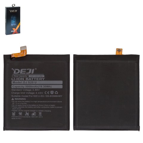 Battery Deji EB BG988ABY compatible with Samsung G988 Galaxy S20 Ultra, Li ion, 3.86 V, 5000 mAh 