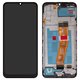 LCD compatible with Samsung A037F Galaxy A03s, (black, with frame, FLYCDI, with yellow cable, (160,5x72 mm))