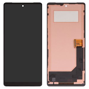 LCD compatible with Google Pixel 7, black, with frame, Copy, TFT , GVU6C, GQML3 