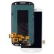 Pantalla LCD puede usarse con Samsung I747 Galaxy S3, I9300 Galaxy S3, I9300i Galaxy S3 Duos, I9301 Galaxy S3 Neo, I9305 Galaxy S3, R530, blanco, sin marco, original (vidrio reemplazado)