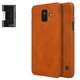 Funda Nillkin Qin leather case puede usarse con Samsung A600 Dual Galaxy A6 (2018), marrón, libro, plástico, cuero PU, #6902048157897