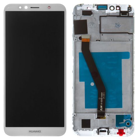 Pantalla LCD puede usarse con Huawei Honor 7A Pro 5,7", Honor 7C 5,7", Y6 2018 , Y6 Prime 2018 , blanco, con marco, High Copy, AUM L29 ATU L21 ATU L22