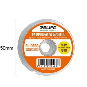 Hilo para separar el vidrio RELIFE RL 059C , 0.08 mm, 100 m