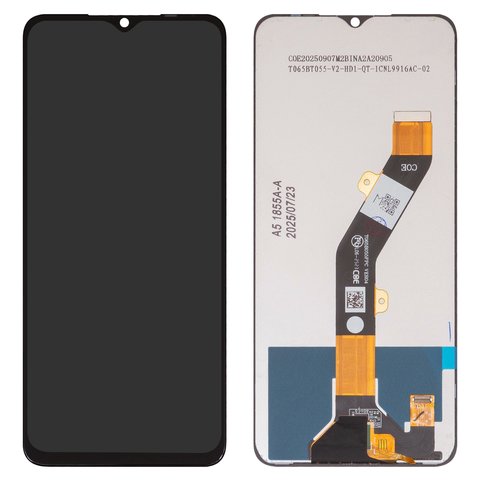 Pantalla LCD puede usarse con ZTE Blade A34, Blade A54, negro, sin marco, original vidrio reemplazado 