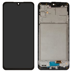 Pantalla LCD puede usarse con Samsung A165 Galaxy A16, negro, con marco, High Copy, OLED 