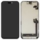 Pantalla LCD puede usarse con iPhone 16 Plus, negro, con marco, AAA, (TFT), ZY, LTPS