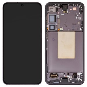 Pantalla LCD puede usarse con Samsung S926 Galaxy S24 Plus, negro, con marco, Original PRC 