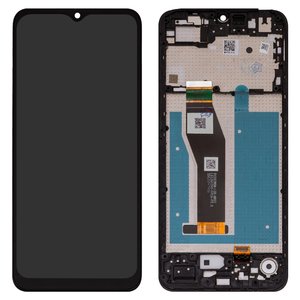 Pantalla LCD puede usarse con Motorola Moto E13 XT2345, negro, con marco, Original PRC , XT2345