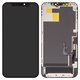 Pantalla LCD puede usarse con iPhone 12, iPhone 12 Pro, negro, con marco, HC, sin error, (OLED), DD-OLED OEM soft, diagnosable