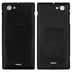 Задняя панель корпуса для Sony ST26i Xperia J, черная
